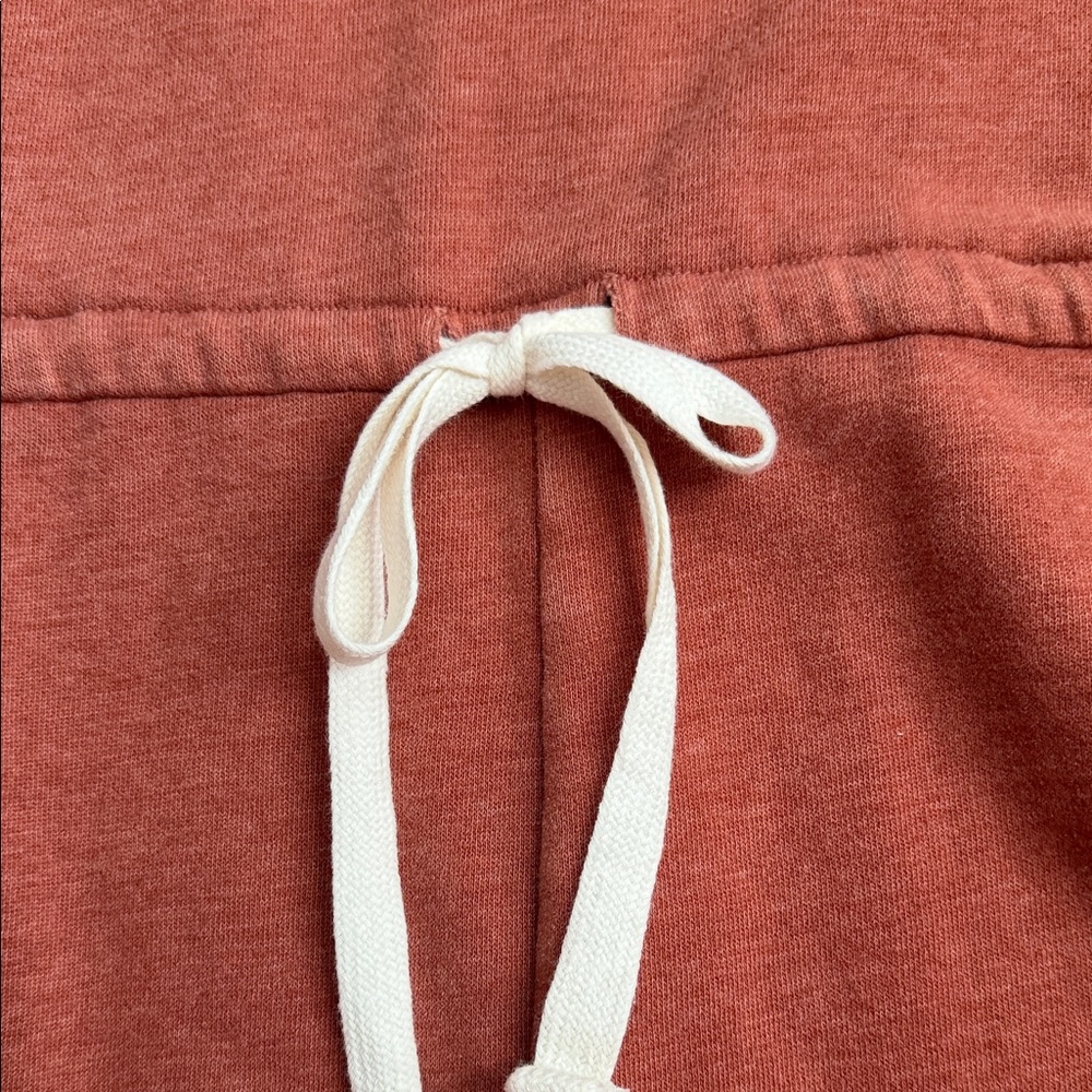AERIE SLEEVELESS RUST DRAWSTRING ROMPER - Picture 4 of 12